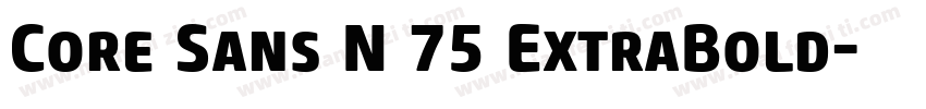 Core Sans N 75 ExtraBold字体转换